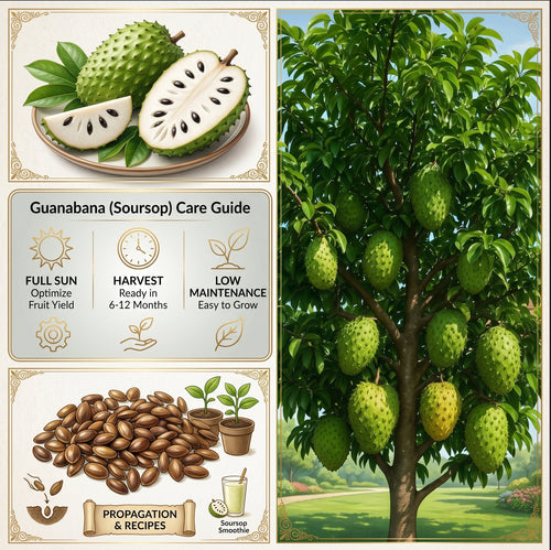 Premium Soursop (Guanabana) Seeds (Non-GMO)